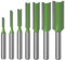 Queue Fraise Defonceuse,Fraise à Bois Fraise Extra-longue,Mèches Carbide Router,Bits Fraise à Menuiserie Outil,Routeur Droite à Simple Duble Flûte à Bois,3mm,4mm,5mm,6mm,8mm,10mm,12mm,7 Pièces,Kiuiom