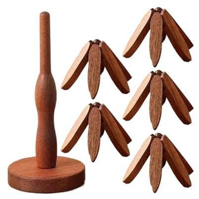 Trädgrytset, med naturligt trä estetisk, 22 cm, julgranar, underlägg, gammalvärda värmebeständiga myrkuddar, lätt material, för sovsal, restaurang, matbord