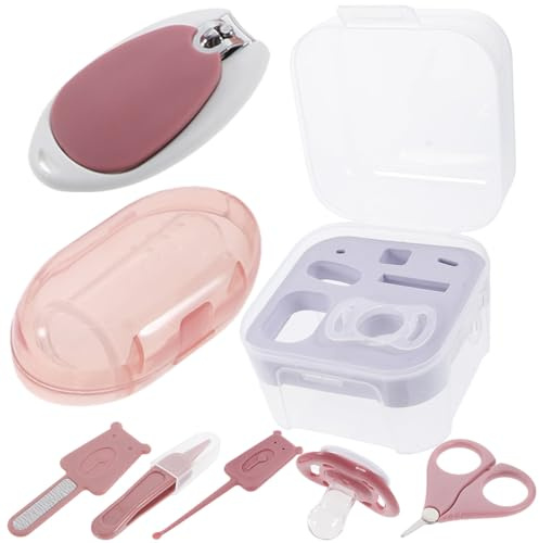 CLISPEED Cortaúñas y Tijeras para Uñas de Ñiño Lima, Kit de Manicura para Recién Nacidos para Cuidado de Uñas en Casa