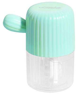 Detergente per lenti a contatto, custodia per lenti di pulizia delle lenti a contatto in plastica, custodia per pulizia manuale delle rondelle delle lenti a contatto per uso quotidiano (Verde)
