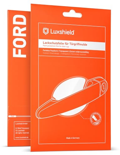 Luxshield Car Door Handle Protection Film for recessed grips for Ford Kuga 3 (III) ST-Line & Vignale I 2019-2025 - Anti-Scratch Foil - Clear Paint Protection Film
