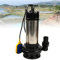 2-Takt 1500W Edelstahl Schmutzwasserpumpe Tauchpumpe, 36000 l/h mit Schwimmer Baupumpe für das Gebäude, Abfluss des lebenden Abwassers und der Versorgung von Familie und Betrieb, Garten