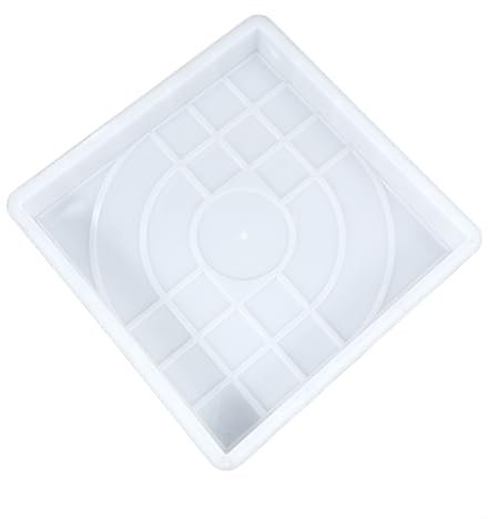 BESPORTBLE Stampo Per Mattoni Da Sentiero in Plastica Pp Riutilizzabile Per Pavimentazione Di e Marciapiedi 25x25x4 Cm Resistente e Facile Da Pulire