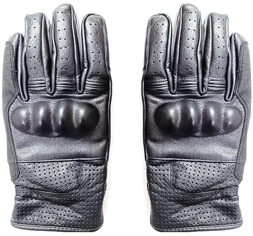 Natra Guanti da moto per uomo e donna NERO Bike Motorbike tutte le taglie (XXL)