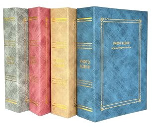 Copertura Cartone Foto Album 100 pagine contenere 200 foto di 10x15cm (Grigio)