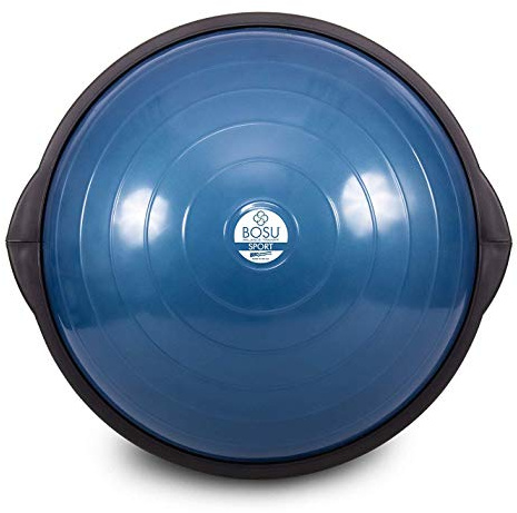 Bosu Balance Ball, Home Gym 20 Inch Full Body Strength Trainer Equipment, Blue