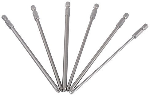 6Pcs tête embouts de tournevis Set acier magnétique 1/4vis hexagonale tournevis cruciforme mis 150mm