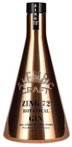 Zing 72 Botanical Gin - Award Winning Lightly Flavoured Gin - Gin Gifts - Make Delicious Gin Cocktails - 40% ABV - 70cl - Limited Edition Bottle