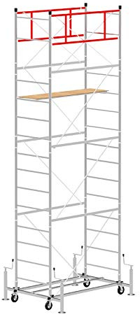 Andamio de acero con una altura de trabajo de 6,20m - Modèle SCEDILUX - Made in Italy - SCEDIL