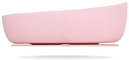 Ciotola in silicone Doidy - ciotole morbide e flessibili per lo svezzamento - ciotole antiscivolo - ventosa con lato inclinato alto design - utilizzo da 6 mesi (Rosa)