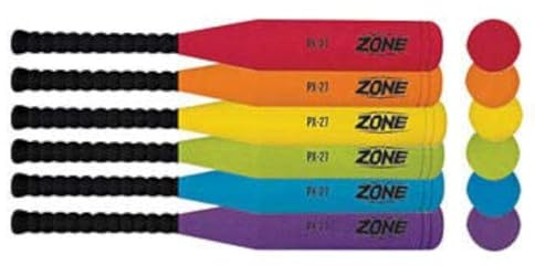 The Zone™ PX Foam Bottle Bat Set of 6-27 Wide Barrel or 29 Narrow Barrel, PX-27 Comes with Bats and Balls