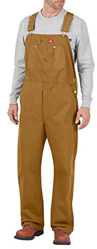 Dickies Men's Bib Overall, Brown Duck, 34W x 34L