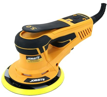 Neilsen CT5650 230V Orbital Palm Sander - Brushless Motor, 350W, Variable Speed, Digital Display, 150mm Sanding Pad
