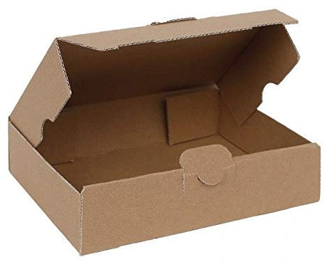 Lot de 10 cartons d'expédition pliables - Carton maxi - 1 cannelure - Petit nombre (35 x 25 x 5 cm - lettre maxi )