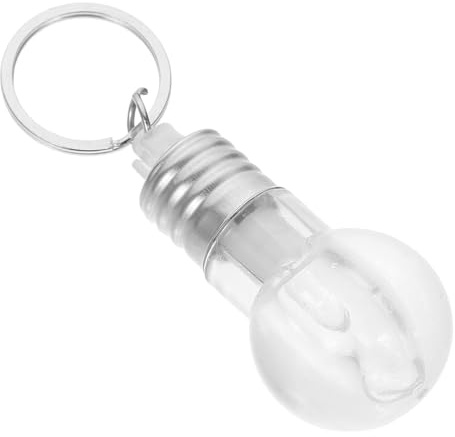 Sosoport LED Schlüsselanhänger mit Farbwechselndem Licht Schlagfestes Kleiner Glühbirnen Design aus Polymethylmethacrylat für Täglichen Gebrauch Am Schlüsselbund oder Rucksack