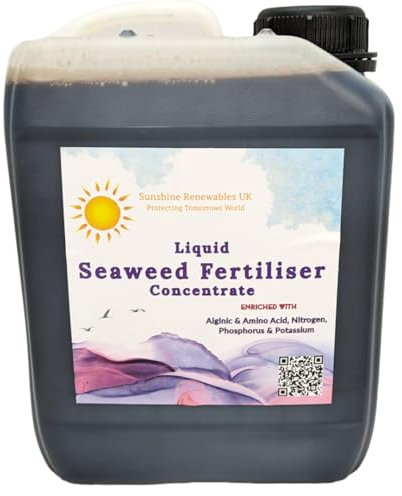 Premium 2.5L concentrated organic seaweed fertiliser for soil, root & foliar growth. Boosts plant health, improves soil & supports lush vegetables, flowers & lawns.