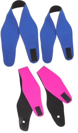 TOPBATHY Fascia Per Nuoto Protezione Orecchie Elastica Regolabile 4 Pezzi Colorata Per Yoga Sport Adulti e Adolescenti Accessorio Piscina Fitness