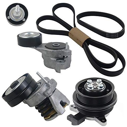 Wasserpumpe & Gürtel & Spanner Kit Kompatibel mit Golf Passat Tiguan Touran Jetta Ibiza Fabia A1 1.4 TSI 03C121004D 03C121004J SCSN