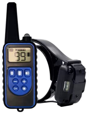 YIXIA Dog Training Collar with 2600Ft Remote, Electronic Dog Collar with Beep, Vibration, Strong vibration, Light and Keypad Lock Mode, Waterproof Electric Dog Collar Set for Small Medium Large Dogs