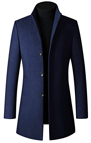 ZRYAZQ Manteau Long Homme Veste Moto Homme Costumes Homme Cardigans Homme Trench Coat Homme Veste Moto Blazers Homme Verement Grande Taille Slim Vêtements Homme Idee Cadeau Noel Veste Softshell Homme
