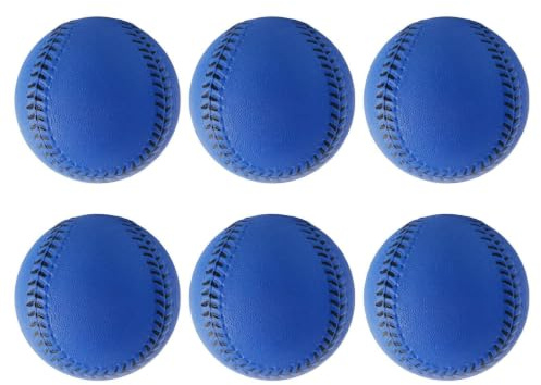 Generisk tygbaseboll 6 stycken mjuka säkra PU-träningsbollar | Barn baseball för barn vuxna inomhus utomhus trädgård fest skola resa semester fitness