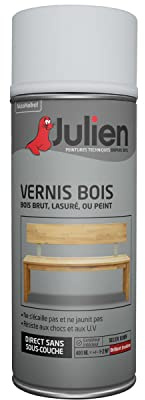 Julien Peinture Aérosol de Protection Vernis Bois - Incolore Satin 400ml