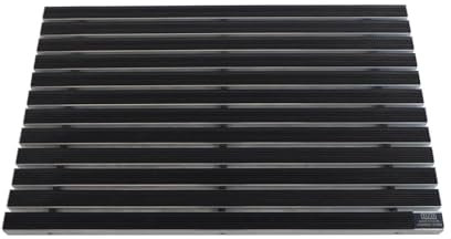 EMCO Eingangsmatte DIPLOMAT 22mm Gummi schwarz Fußmatte Schmutzfangmatte Fußabtreter Antirutschmatte, Größe:990 x 490 mm