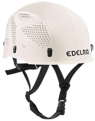 EDELRID Unisex – Casco de Escalada Ultraligero III para Adultos, Nieve, Talla única