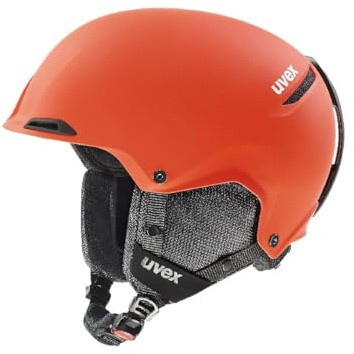 uvex Jakk+ IAS - skidhjälm för dam och herr - individuell storleksanpassning - optimerad ventilation - fierce red matt - 59-62 cm