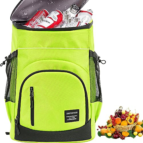 SYXLS Sac Pique Nique Sac a Dos Glaciere, Sac Isotherme 30L Sac à Dos Isotherme Sac à Dos Glacière Grande Capacité Etanche, Sac à Dos Pour Pique Nique Plage Camping (Vert)