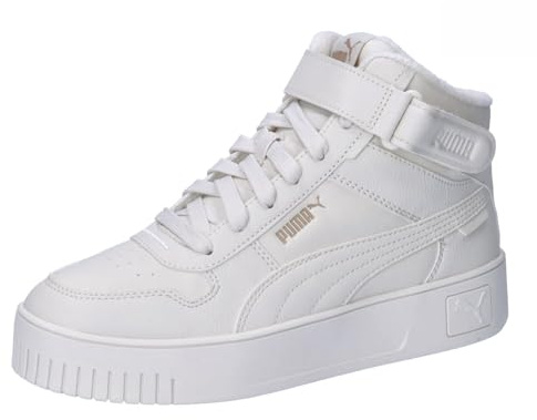 PUMA Women Carina Street Mid WTR Sneaker, Vapor Gray-Vapor Gray-PUMA Gold, 37.5 EU