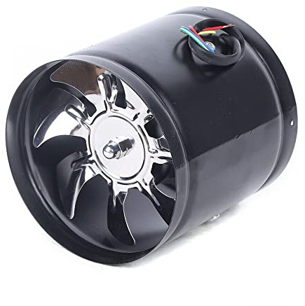 biusgiyeny Ventilador de tubo axial de 150 mm, 500 m³/h, para ventilación o disipación de calor en cocinas, salones,ohne