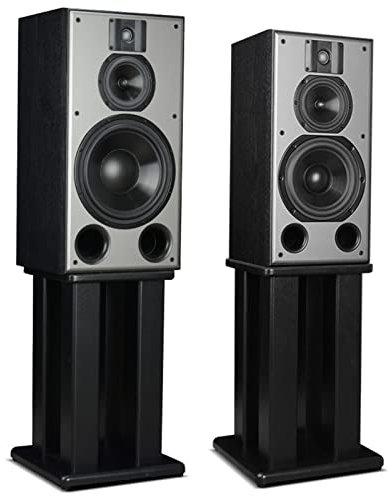 Högtalarstativ Heavy Duty Högtalarstativ Set Med 2, Mdf Surround Sound-Högtalarställ Med Halkfri Fot, Fristående Bokhylla Högtalarehållare