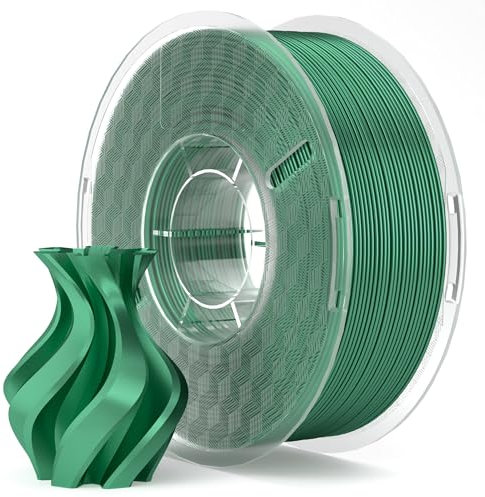 ELEGOO Silk PLA Filament 1.75mm Holly Green 1KG, Shiny 3D Filament Dimensional Accuracy +/- 0.02mm, 1kg Spool(2.2lbs) Fits for Most FDM 3D Printers