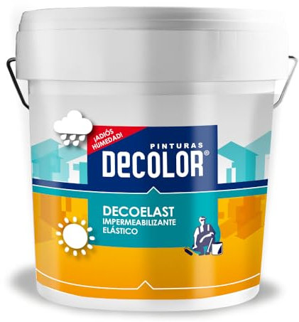 Deco-Elast. Revestimiento impermeabilizante elástico para Terrazas, Cubiertas, Tejados, Etc. 15 Litros. Negro