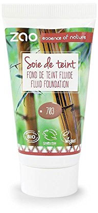 ZAO REFILL Silk Foundation 703 rosenblüte beige-rosa Flüssig-Makeup-Nachfüller (bio, vegan) 111703