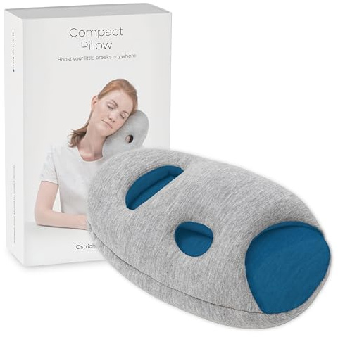 Ostrichpillow Mini - Mini Reisekissen für Männer, Frauen, Kinder - Hochwertiger Komfort, Kompakt & Leicht, Vielseitige Schlafpositionen, Leicht zu reinigen
