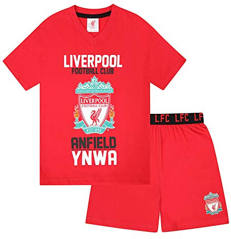 Liverpool FC Boys Pyjamas Short Kids OFFICIAL Football Gift