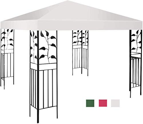 RELAX4LIFE Techo de Repuesto para Cenador 3x3M, Cubierta de Repuesto para Cenador con Buen Ventilación y Protección Solar, Techo de Recambio para Pergolas, Carpas y Pabellón, Beige