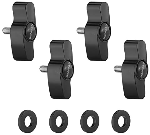 NEEWER 4 pack skruvknappar videofotografi adapter belysning tillbehör ersättning för NEEWER 480 530 660 P200 LED bi färg och RGB videopanel lampor