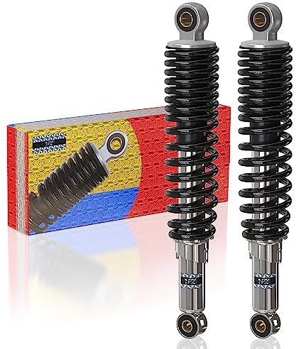 1PZ FH8-33M 2 pcs 330mm Amortisseurs de suspension arrière 13 pouces de précharge 5 niveaux réglages remplacement pour Honda Super Cub 50 70 90 110 Petit Cub ATV Quad Dirt Bike ATV Dirt Bike Moto