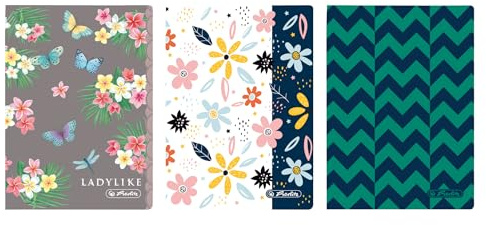 Herlitz Notizbuch A6, 80 Blatt kariert, Motive sortiert keine Motivauswahl möglich 1 Stück