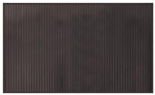 vidaXL Teppich, Bambusteppich Rechteckig, Bambusmatte rutschfest für Wohnzimmer, Läufer Küchenteppich Flurteppich, Modern, Dunkelbraun 60x100cm Bambus