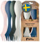 Light My Fire Spork Original Göffel 4-Pack - 3-in-1 Campingbesteck - Löffel, Gabel, Messer - Reisebesteck - BPA-Frei & Bio-Basierter Kunststoff (4er-Pack Meadow)