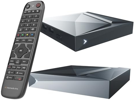 Intermedia Arts V12 Android 11 Box 4K UHD, Quad Core Arm Cortex 2.0 GHz, 2 GB RAM, 16 GB eMMC, BT 5.1, Gigabit LAN, 5G WLAN, BT-fjärrkontroll, H. 265, Widevine L1, Arm G31 MP2 GPU, HDMI-kabel HTS