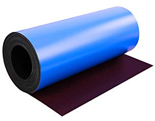 MagFlex® Flexible Matt Blue Magnetic Sheet for Creating Magnetic Pictures, Artwork, Signs or Displays - 300mm Wide - 5m Length