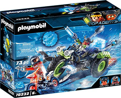 Playmobil 70232 Top Agents V Arctic Rebels Ice Trike, Fun Imaginative Role-Play, PlaySets Suitable for Children Ages 6+