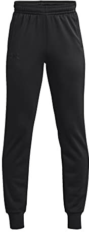 Under Armour Jungen UA Armour Fleece Joggers, warme Jogginghose mit offenen Seitentaschen, atmungsaktive Sporthose für Jungen