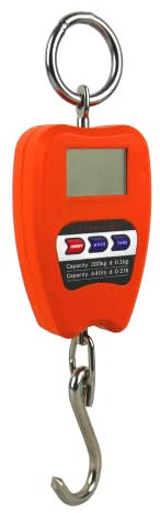 Kleinwaage, Digitale Hängewaage 440 lb, 200 kg Haken, Elektronisch, Hakenwaage, Messgenauigkeit: +/- 50 g, HDWR wagPRO-H200
