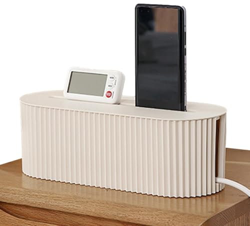 Rrlihjgu Boîte multiprises | Boîtes de rangement de câbles portables sûres Boîtes de prises,Cache-cordon multifonctionnel et boîte de gestion cache-extension de stockage de fil flexible pour bureau,
